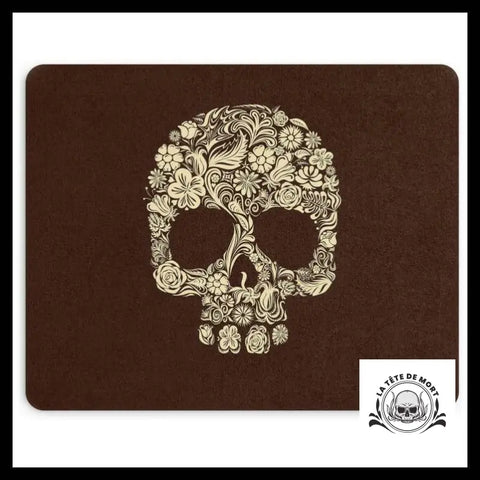 Tapis de Souris Crâne Fleuri