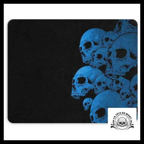 Tapis de Souris Tête Mort Bleue