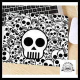 Tapis de Souris Tête Mort Noire et Blanche