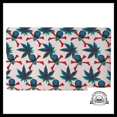 Tapis Tête de Mort Canabis