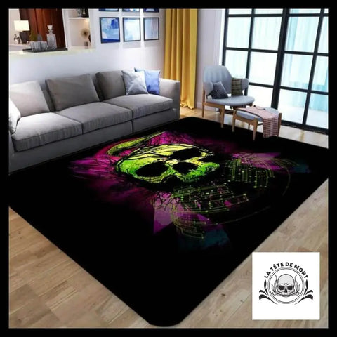 Tapis Tête de Mort Crâne Effrayant