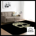 Tapis Tête de Mort Fleurie
