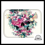 Tapis Tête de Mort Fleurs