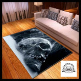 Tapis Tête de Mort Fumée