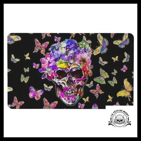 Tapis Tête de Mort Papillon