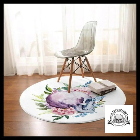 Tapis Tête de Mort Rond