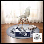 Tapis Tête de Mort Rond Femme Calavera