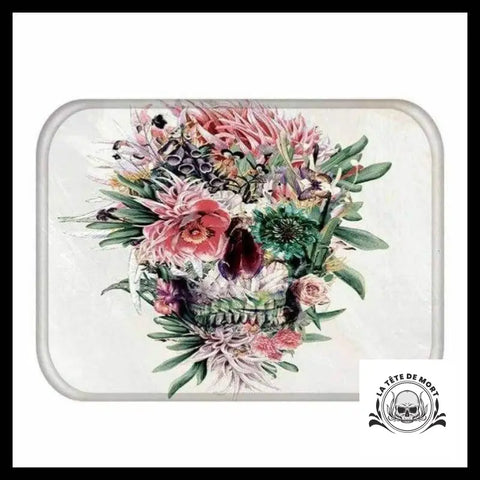 Tapis Tête de Mort et Rose