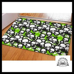 Tapis Tête de Mort Verte