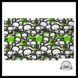 Tapis Tête de Mort Verte