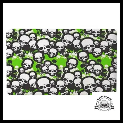 Tapis Tête de Mort Verte