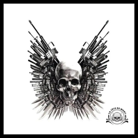 Tatouage Tête de Mort Arme Temporaire