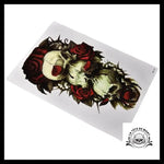 Tatouage Tête de Mort Rose Mortelle Temporaire