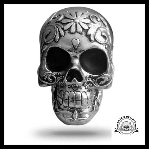 Tête de Mort Argent Déco