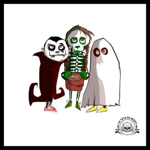 Transfert Tête de Mort Halloween