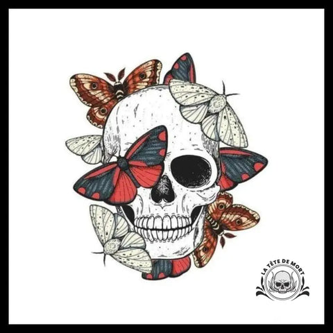 Transfert Tête de Mort Papillon