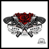Transfert Tête de Mort Et Roses