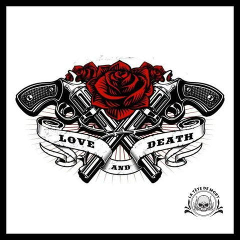 Transfert Tête de Mort Et Roses