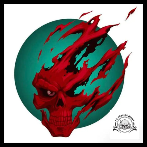 Transfert Tête de Mort Rouge