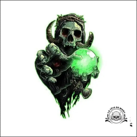 Transfert Tête de Mort Verte