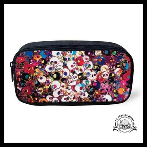 Trousse Tête de Mort Colorée
