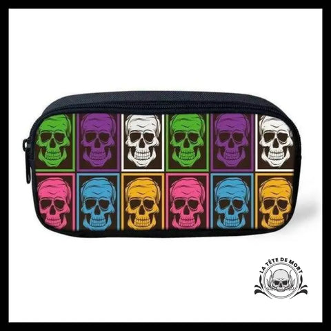 Trousse Tête de Mort Multicolore