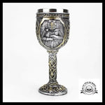 Verre à Vin Tête de Mort Guerrier