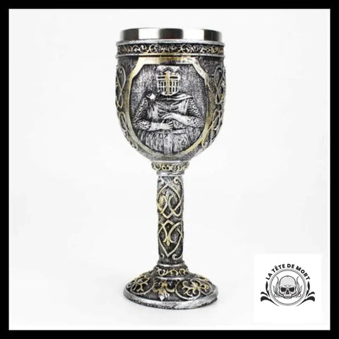 Verre à Vin Tête de Mort Guerrier
