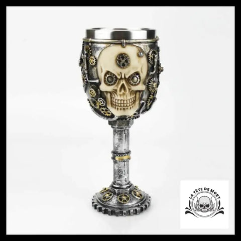 Verre à Vin Tête de Mort Robot
