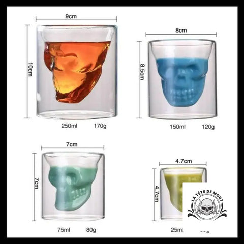Verre a shot Tête de Mort