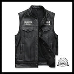 Veste Biker Sans Manches (Cuir)