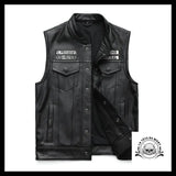 Veste Biker Sans Manches (Cuir)