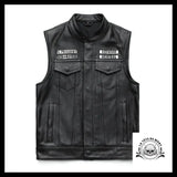 Veste Biker Sans Manches (Cuir)