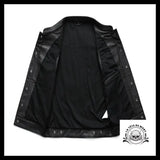 Veste Biker Sans Manches (Cuir)