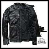 Veste Biker Noire (Cuir)