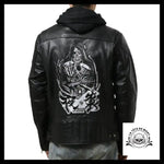 Veste Biker Noire (Cuir)