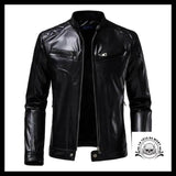 Veste Biker Simili Cuir Homme