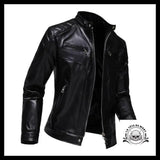 Veste Biker Simili Cuir Homme
