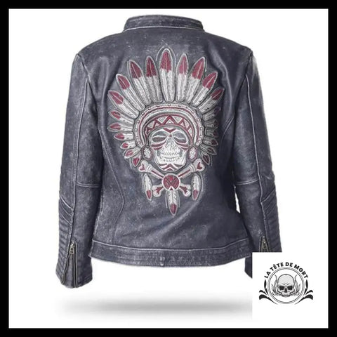 Veste en Cuir Chef Indien