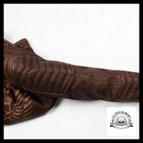 Veste en Cuir Marron Rider