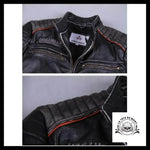 Veste en Cuir Tête de Mort