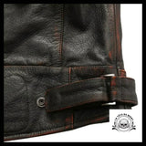 Veste Motard Skull (Cuir)
