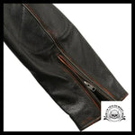 Veste Motard Skull (Cuir)