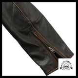 Veste Motard Skull (Cuir)