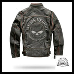 Veste Motard Skull (Cuir)