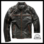 Veste Motard Skull (Cuir)