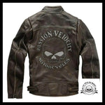 Veste Motard Skull (Cuir)