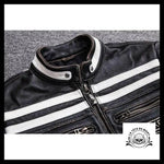 Veste Moto Tête de Mort (Cuir)