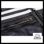 Veste Moto Tête de Mort (Cuir)