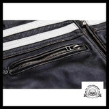 Veste Moto Tête de Mort (Cuir)